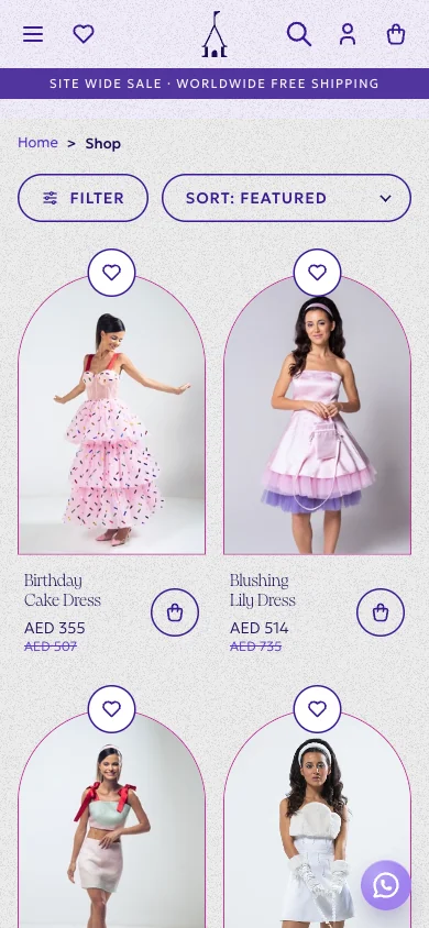 Shop on mobile