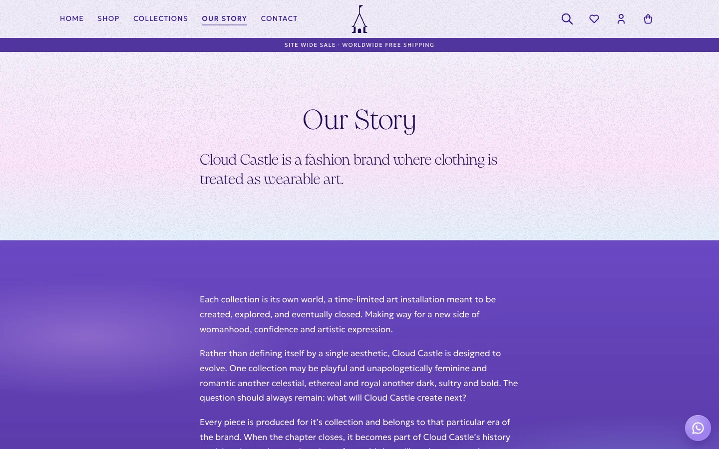 Our Story page