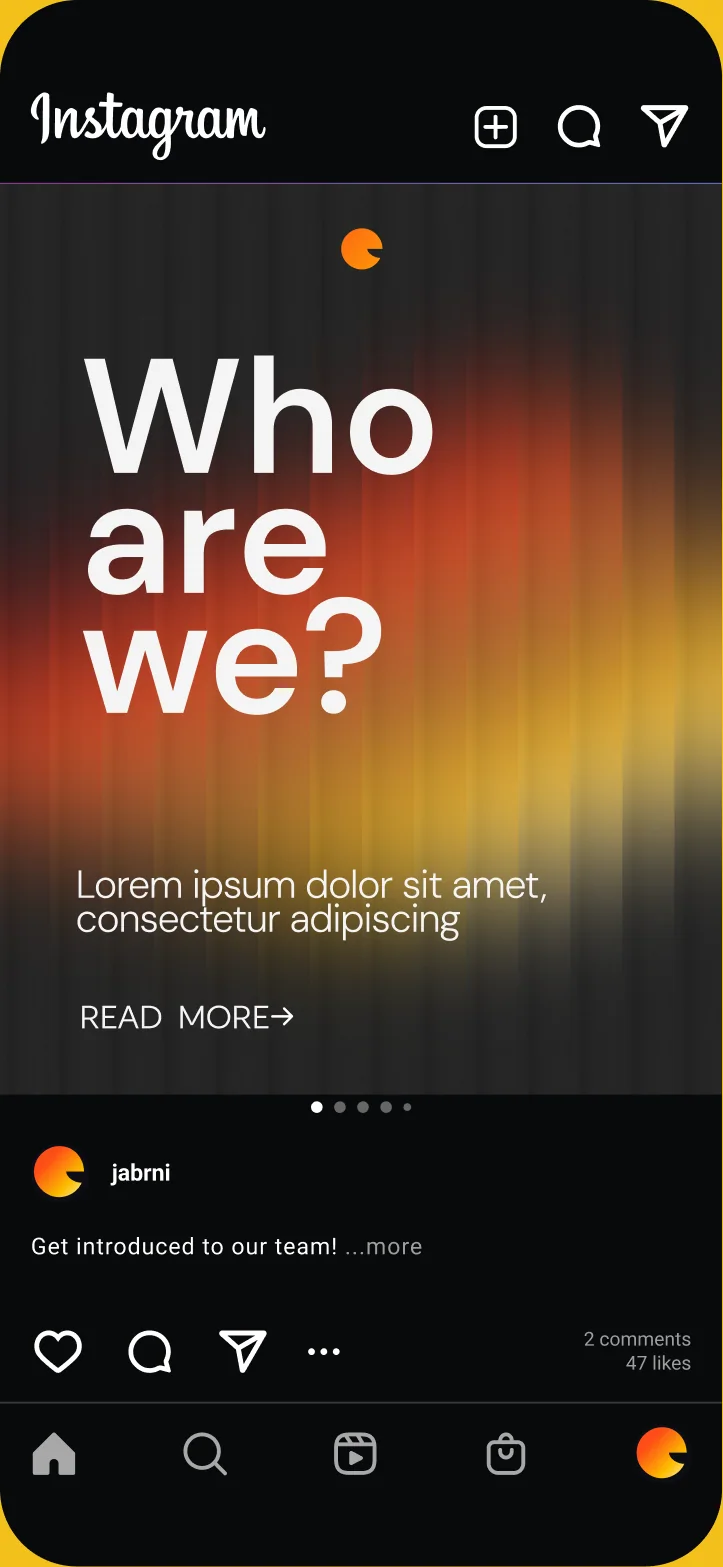 Instagram post: Who are we?