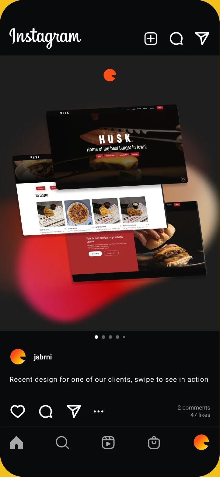Instagram post: recent client work