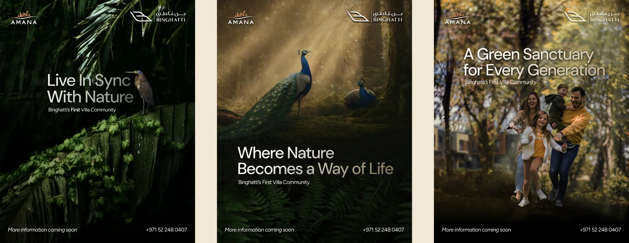 Live in sync with nature carousel