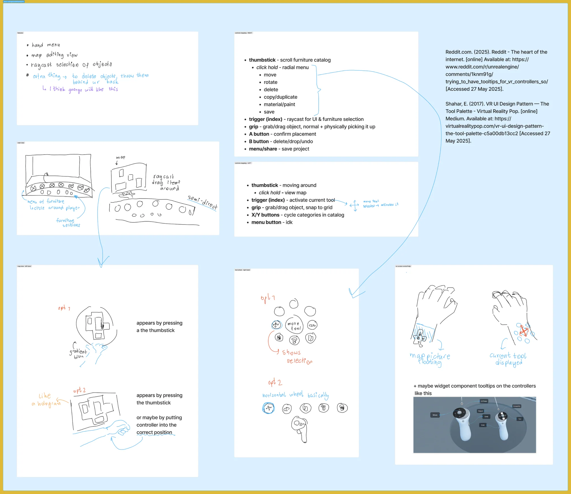 Sketches and user flow