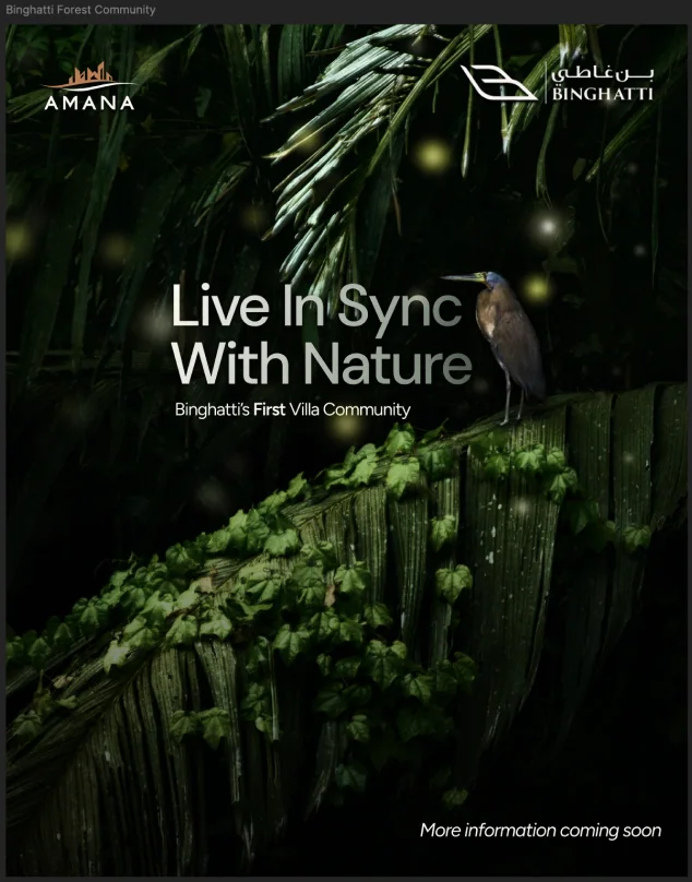 Binghatti Live In Sync With Nature poster